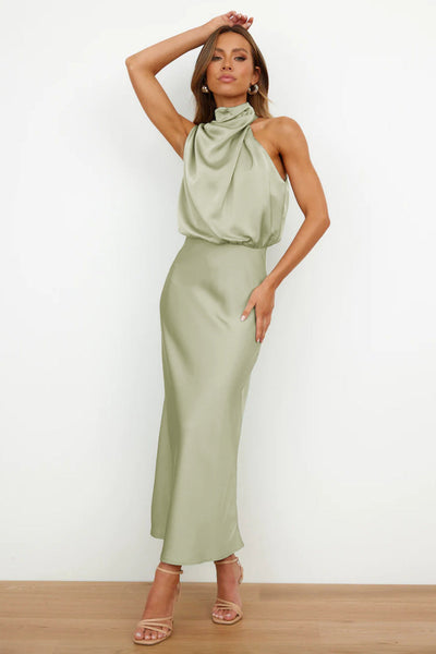 Serena™ | Abito Maxi a Collo Halter