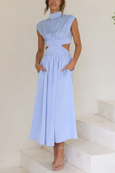 Bianca™ | Vestito Midi con Cut-Out e Tasche