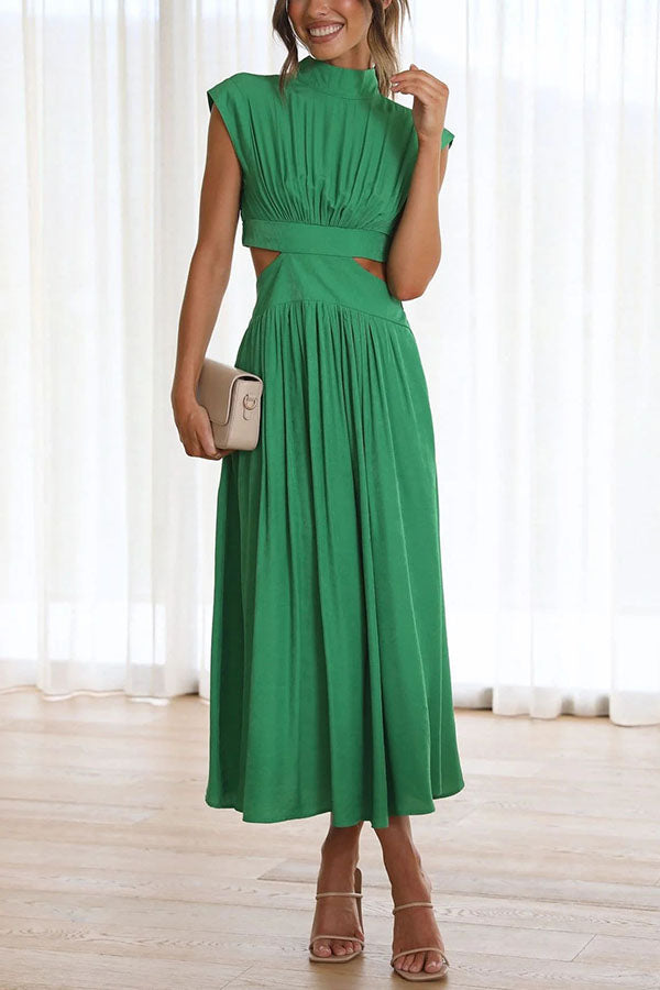 Bianca™ | Vestito Midi con Cut-Out e Tasche