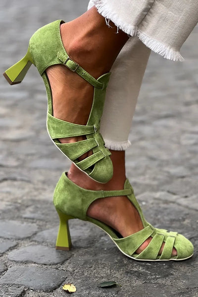 Giada™ | Sandali Eleganti Comfort con Tacco Blocco