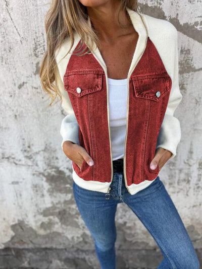 Vero Luce™ | Giacca Casual con Zip e Scollo a V