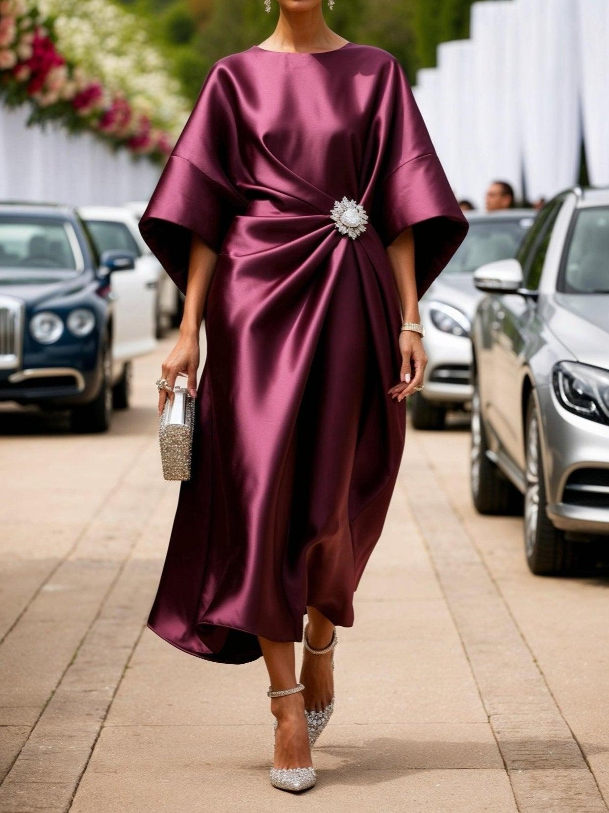 Elena™ | Abito Lungo in Satin