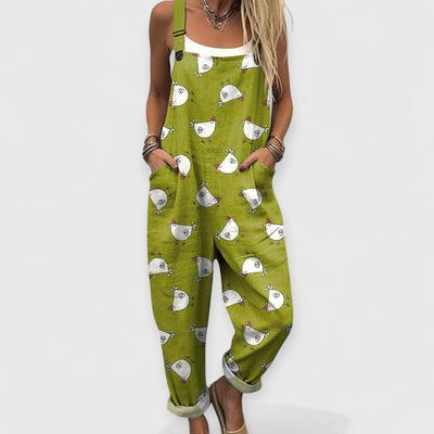 Allegra™ | Tuta Vintage Donna a Gamba Larga