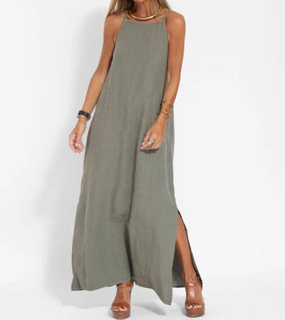 Maxi | Vestito Lungo in Cotone, Fresco e Raffinato