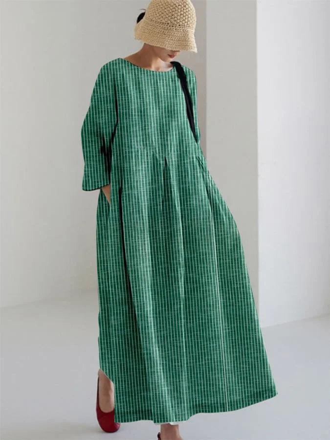 Olivia™ | Vestito Vintage con Strisce Locker