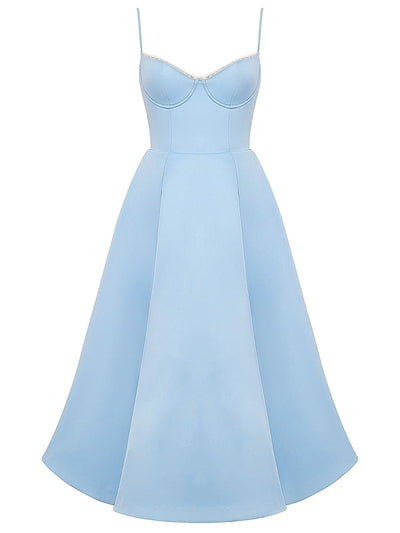 Celeste™ | Abito Midi in Tulle Blu
