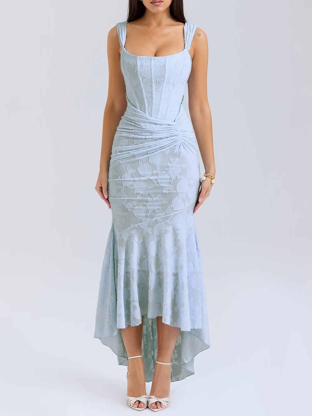 Lavinia™ | Abito Maxi Floreale Blu