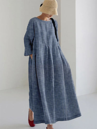 Olivia™ | Vestito Vintage con Strisce Locker