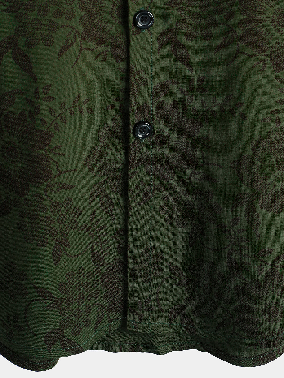 Camicia da uomo a maniche corte con stampa floreale in stile anni '70