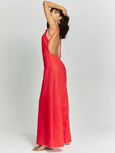 Marta™ | Tuta Halter Marrone