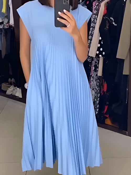 Simona™ | Abito Plissettato Leggero