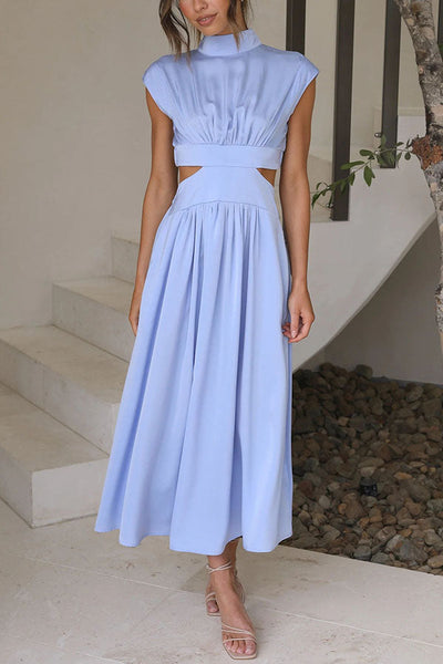 Bianca™ | Vestito Midi con Cut-Out e Tasche