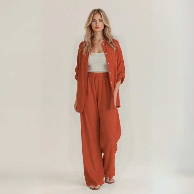 Léontine™ | Completo Casual in Lino Artigianale