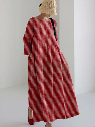 Olivia™ | Vestito Vintage con Strisce Locker