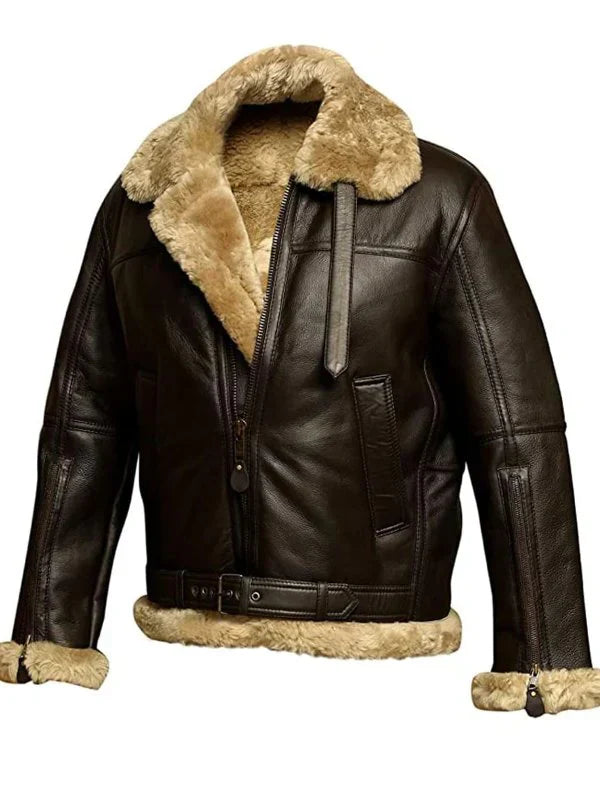 Giacca invernale in pelle