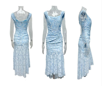 Lavinia™ | Abito Maxi Floreale Blu