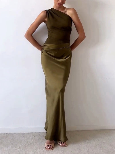 Lavinia™ | Maxi Dress Monospalla