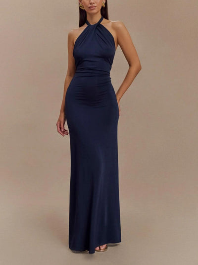 Chiara™ | Abito Maxi Halter Laguna