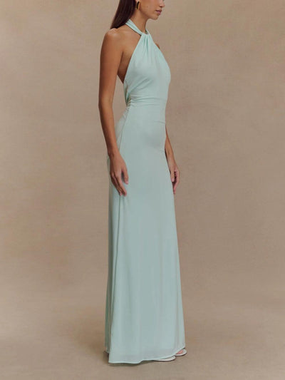 Chiara™ | Abito Maxi Halter Laguna