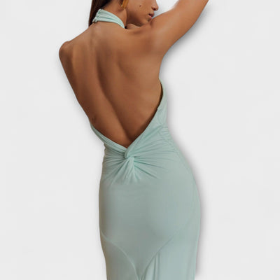 Laguna™ | Abito Maxi Slinky con Scollo Halter