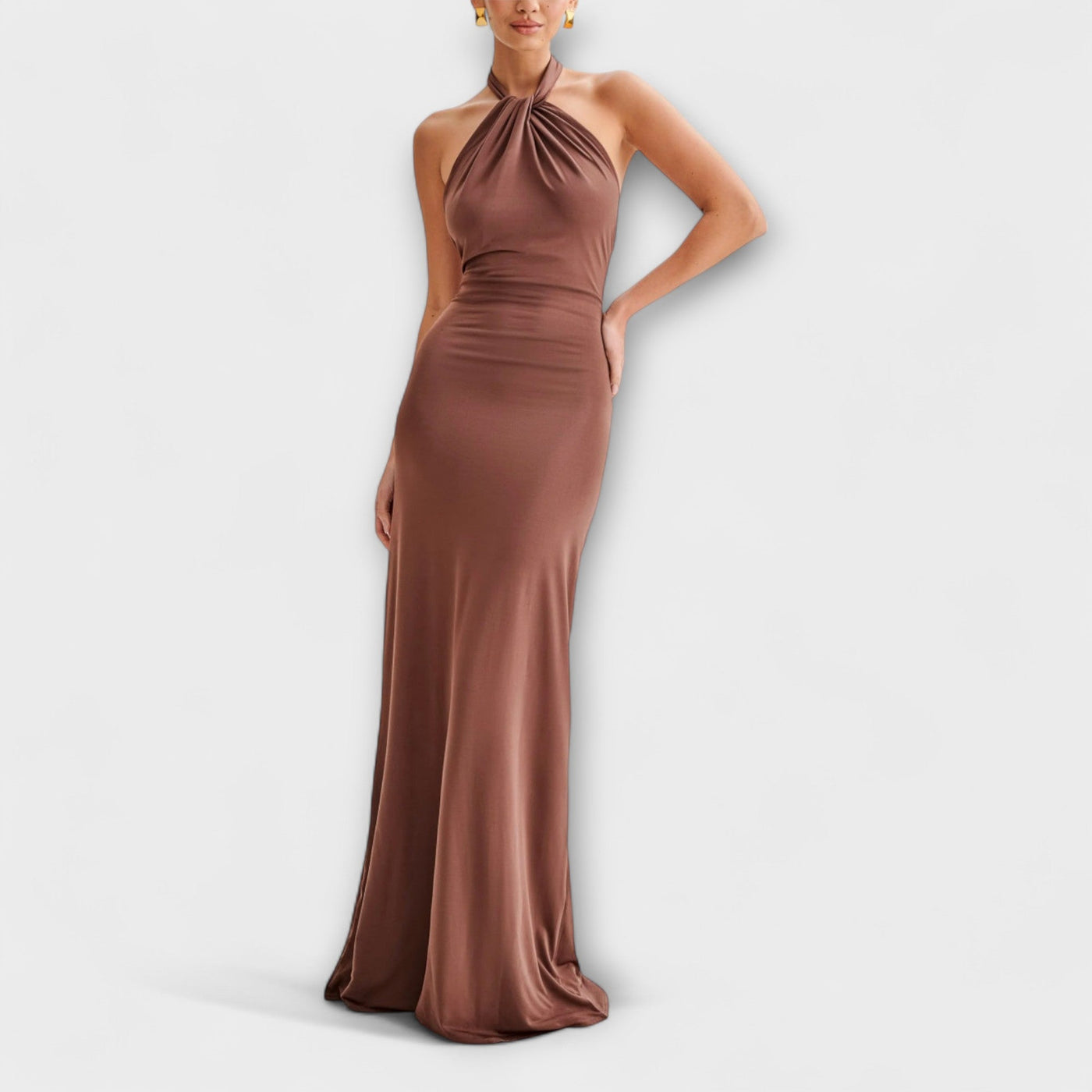 Laguna™ | Abito Maxi Slinky con Scollo Halter