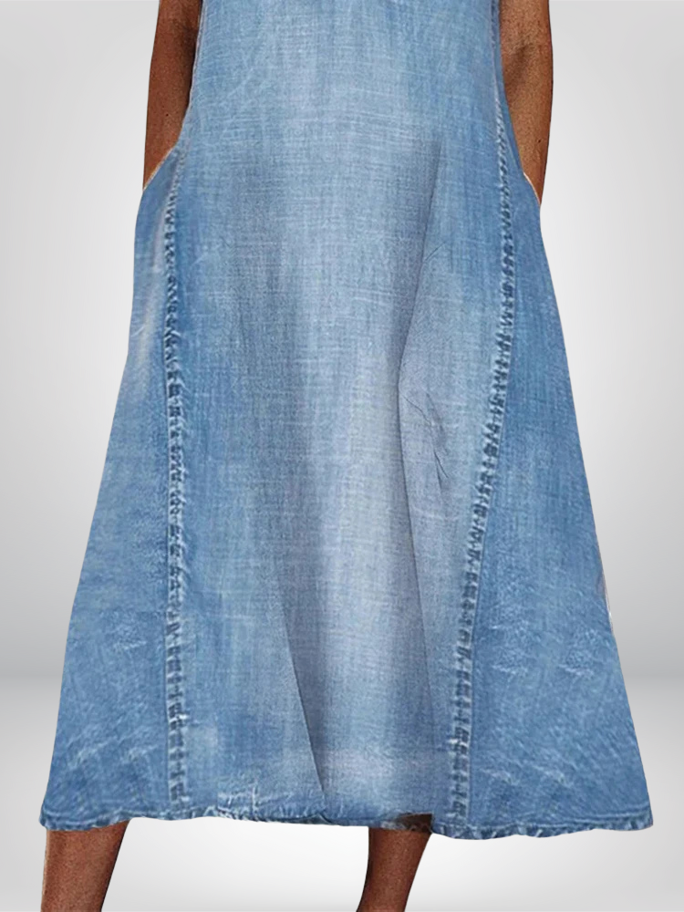 Clara™ | Abito Comfort in Denim