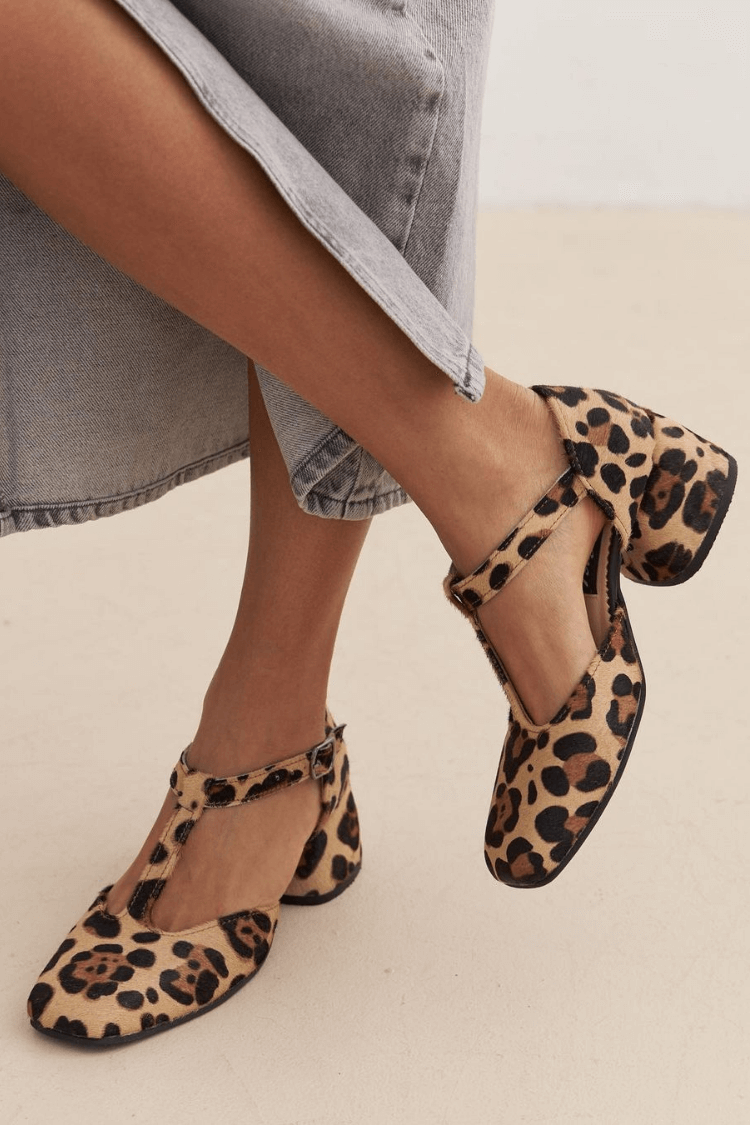 Alessia™ | Scarpe T-Strap Comfort Animalier