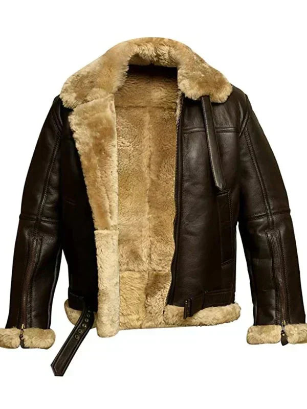 Giacca invernale in pelle