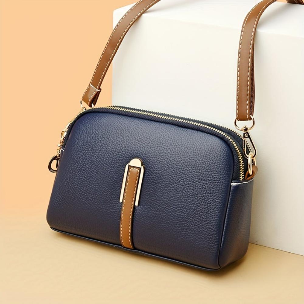 Mila™ | Borsa a Spalla con Stampa Litchi Embossed