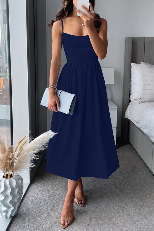 Isabeau™ | Abito Midi A-Line con Spalline Sottili