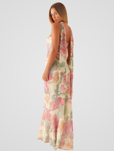 Aperti™ | Abito Bandeau in Chiffon Floreale