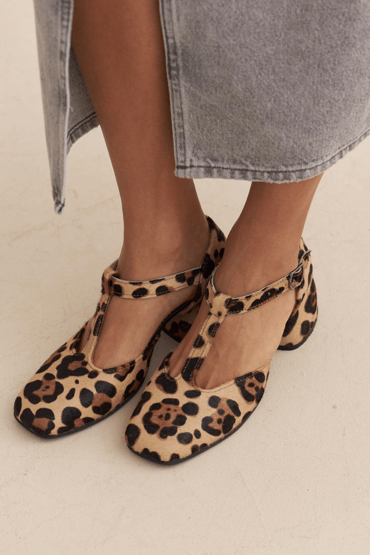 Alessia™ | Scarpe T-Strap Comfort Animalier