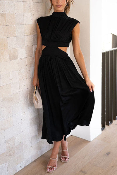 Bianca™ | Vestito Midi con Cut-Out e Tasche
