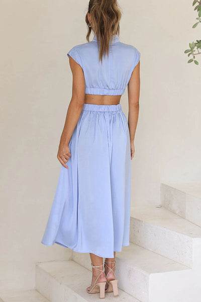Bianca™ | Vestito Midi con Cut-Out e Tasche