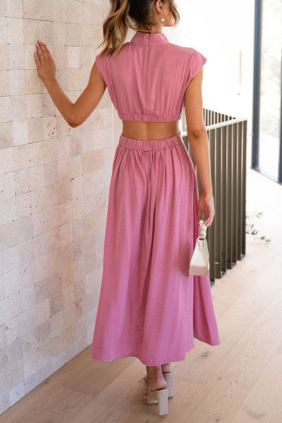 Bianca™ | Vestito Midi con Cut-Out e Tasche