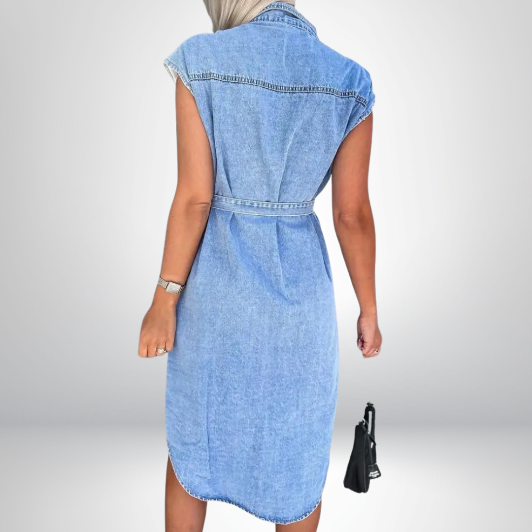 Livia™ | Abito in Denim Chic