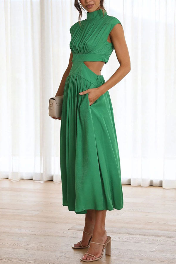 Bianca™ | Vestito Midi con Cut-Out e Tasche