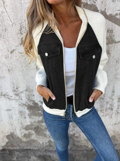 Vero Luce™ | Giacca Casual con Zip e Scollo a V