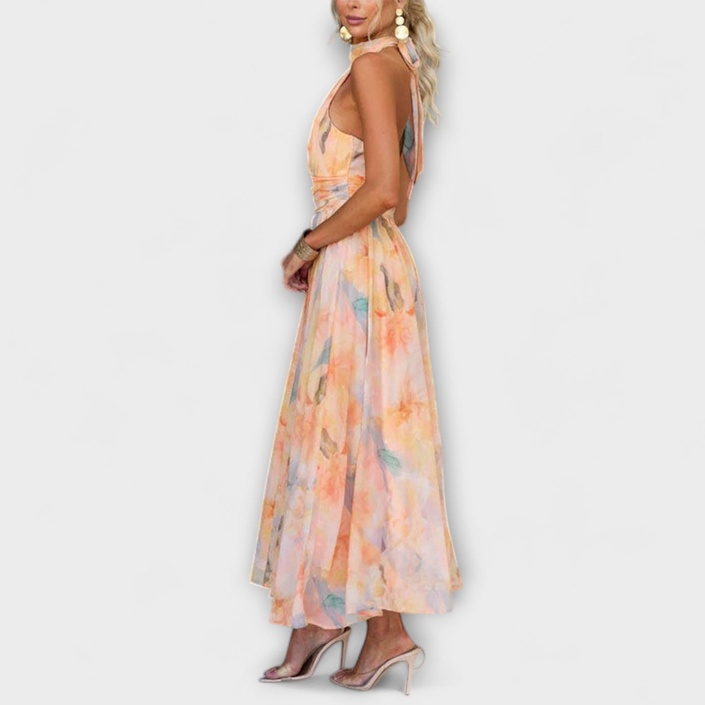 Giulia™ | Abito Lungo con Scollo all'Americana