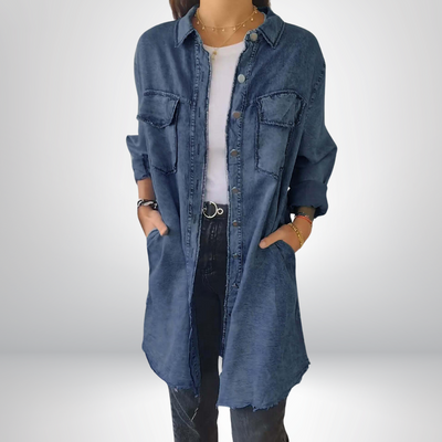 Beatrice™ | Giacca di Jeans a Maniche Lunghe Elegante e Versatile con Collo