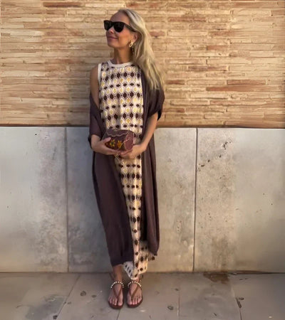 Noémie™ | Abito Con Cardigan Coordinato