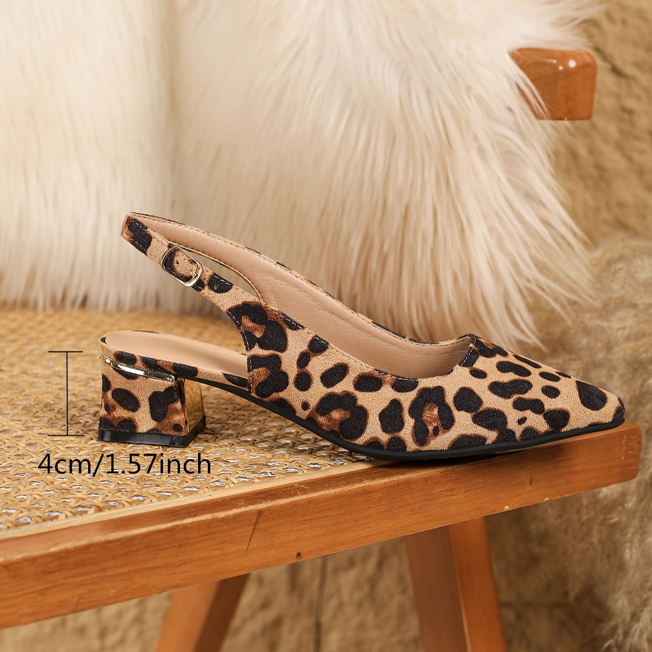 Luxe™ | Slingback Leopardo