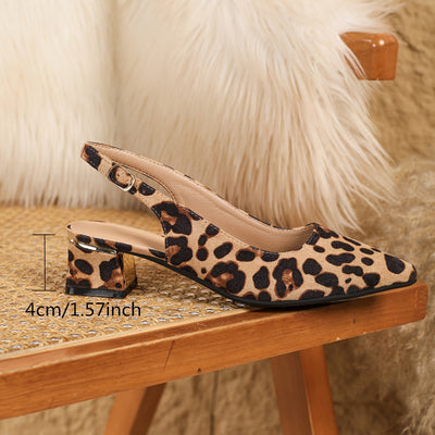 Luxe™ | Slingback Leopardo