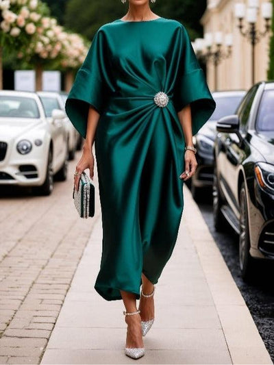 Elena™ | Abito Lungo in Satin