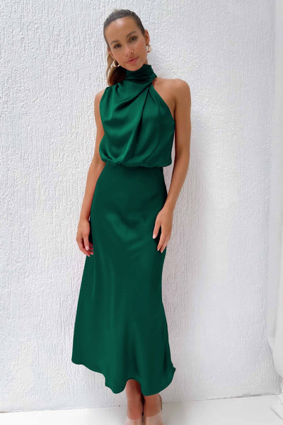 Serena™ | Abito Maxi a Collo Halter
