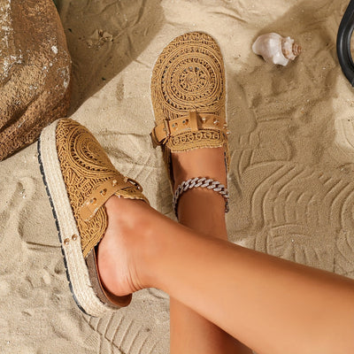 Solene™ | Mules Boho all'Uncinetto