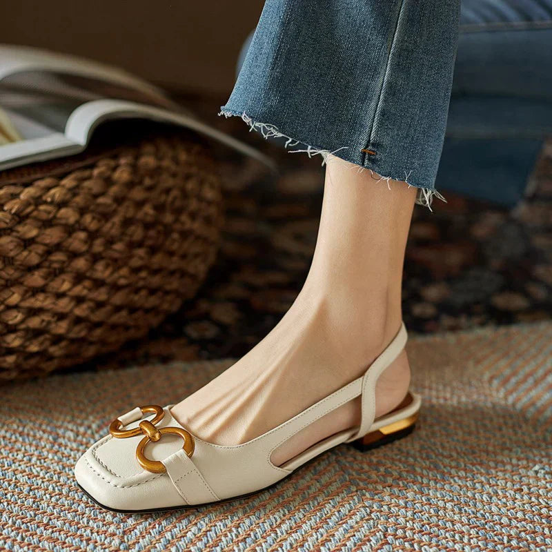 Brenna™ | Sandali in Pelle Ortopedici con Fibbia