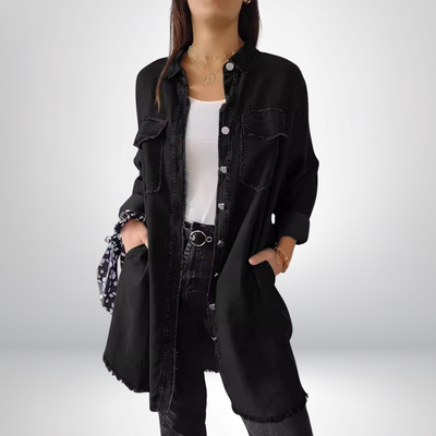 Beatrice™ | Giacca di Jeans a Maniche Lunghe Elegante e Versatile con Collo