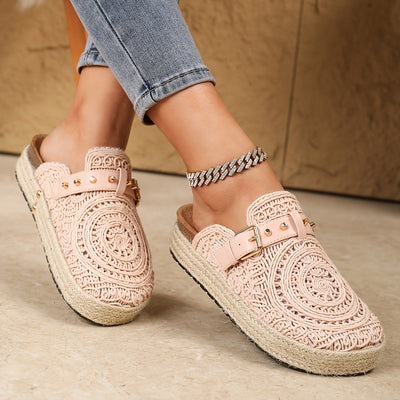 Solene™ | Mules Boho all'Uncinetto