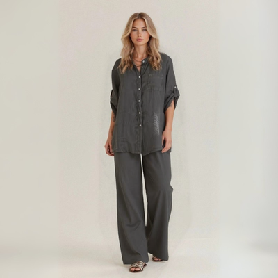 Léontine™ | Completo Casual in Lino Artigianale